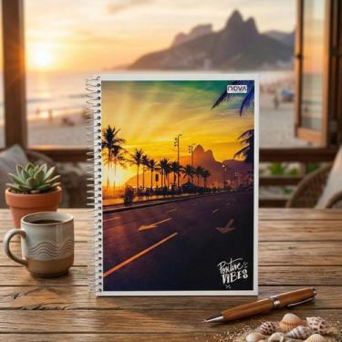 Imagem de Caderno Universitário Grande Capa Flexível 1 Matéria 96FLS Positive Vi