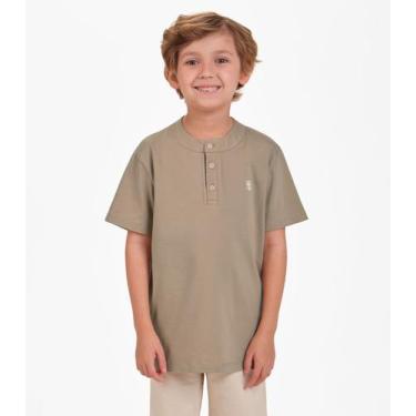 Imagem de Camiseta Meia Malha Masculina Trick Nick Marrom, 4, Marrom
