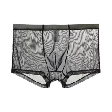 Imagem de Boxers Transparentes Masculinos De Cintura Baixa, Lingerie Sexy E Inti