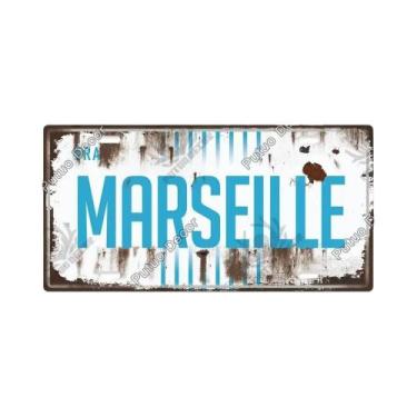 Imagem de Placa De Metal Vintage Francesa Com Tema Urbano, Placa Decorativa De E