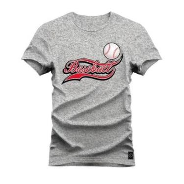 Imagem de Camiseta Plus Size Estampada Algodão Unissex Baseball-Unissex