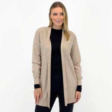 Imagem de Casaco Facinelli Cardigan Aberto Alongada Feminino-Feminino