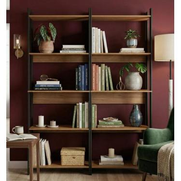 Imagem de Conjunto Estantes para Escritório 10 Prateleiras 2 Peças BRV Móveis, L