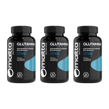 Imagem de Kit 3x Glutamina 500mg 3x120 cápsulas Maltta-Unissex