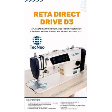 Imagem de Máquina De Costura Reta  Direct Drive-550w-TEC NEO - TecNeo, 220V
