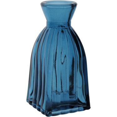 Imagem de VASO DECORATIVO ENFEITE PLANTA GARRAFA VIDRO 11x5x5cm AZUL