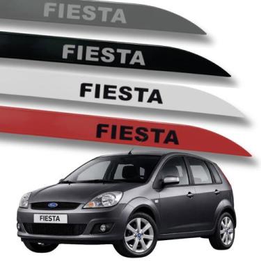 Imagem de Protetor Friso Porta Lateral Ford Fiesta Antigo 2004 A 2014 Cores:DUBL