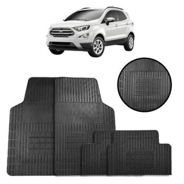 Imagem de Jogo de Tapete de Borracha Preto para Ford Ecosport 2013 a 2021 4 Peça