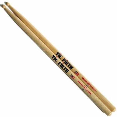 Imagem de Baqueta American Classic Vic Firth Ponta de Madeira, Baqueta 5A