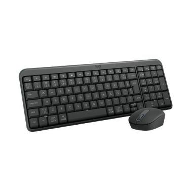 Imagem de Combo Teclado e Mouse Bluetooth MK250 Design Compacto Logitech Grafite