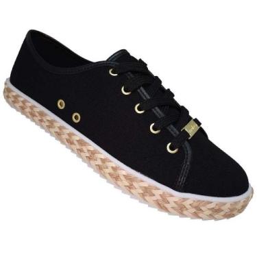 Imagem de Tênis Casual Feminino Adulto Moleca 5738.101, Preto, 38