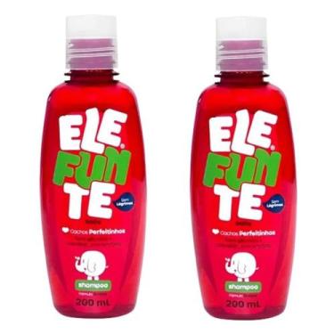 Imagem de Kit 2 Shampoo Infantil Elefunte Cachos Perfeitos Suave 200ml