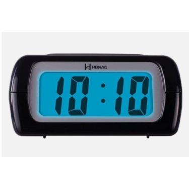 Imagem de Despertador Digital Preto Herweg 2981, único