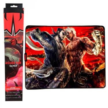 Imagem de Mouse Pad Gamer Grande KNUP, 420x320mm Superficíe Têxtil Antiderrapant