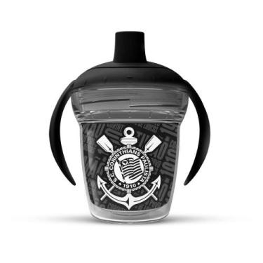 Imagem de Copo Infantil Transição Corinthians - SCCP Anti Vazamento 170ml - Hels