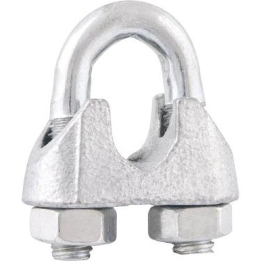 Imagem de Clips Para Cabo De Aço 1/2" - 12,70 Mm Galvanizado - Cartela Com 2 Peç