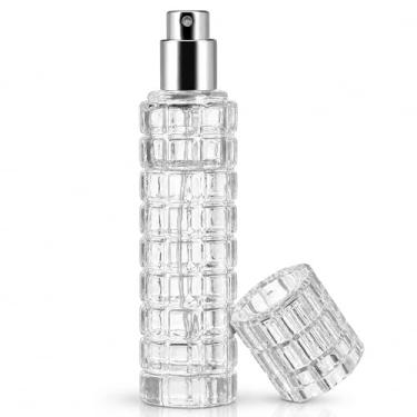 Imagem de balacoo Garrafa de spray Bitters, atomizador recarregável de vidro cristal de 30 ml, pulverizador de coquetel à prova de vazamento para vermute, óleos essenciais e café, acessório portátil de cozinha