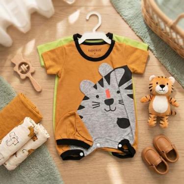 Imagem de Romper Bebê Infantil Tigrinho Com Touca Roupa Menino - Sapekinha, Most