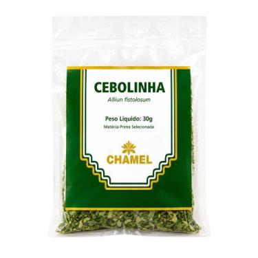 Imagem de Cebolinha Desidratada 30g Chamel Uso Culinário