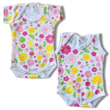 Imagem de Kit 2 bodys 1 regata e 1 manga curta bebê prematuro recém nascido - Bi
