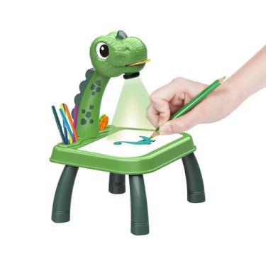 Imagem de Mesa Desenho Projetora Dino com Canetinha Luz e Som - Dm Toys