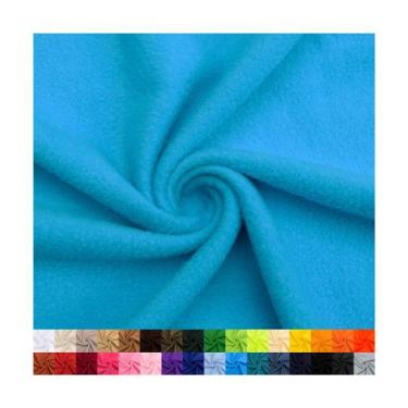 Imagem de Tecido de fleece turquesa 15 jardas 100% poliéster 152 cm - Marca Próp