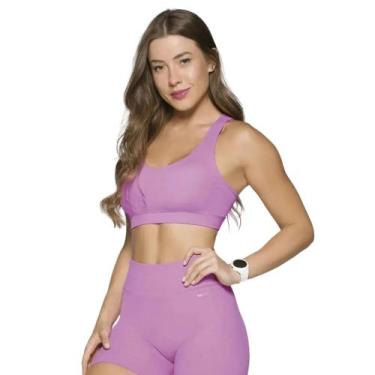 Imagem de Top Selene Canelado sem costura - 20916.001 - Rosa azaleia, Fúcsia esc