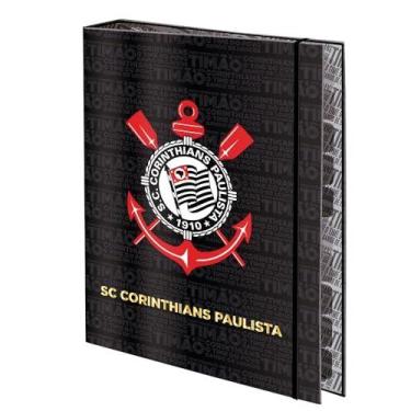 Imagem de Fichario Cartonado Corinthians Univ.C/Elast. 48F - DAC