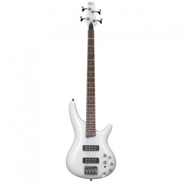 Imagem de Contrabaixo Ibanez SR300E PW WK Pearl White Ativo 4 Cordas