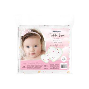 Imagem de Fralda Pano Luxo 15 Unidades Bebê Estampada 100% Algodão Incomfral Cor