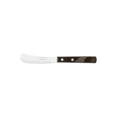 Imagem de Espátula para Manteiga Polywood Aço Inox Madeira Tratada Cabo Castanho Uso Cozinha Tramontina