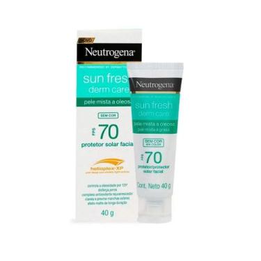 Imagem de Protetor Solar Facial Neutrogena Sun Fresh Derm Care FPS70 40g, antiox