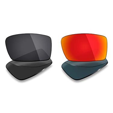 Imagem de 2 pares de lentes polarizadas de substituição da Mryok para óculos de sol Oakley Gascan – Opções