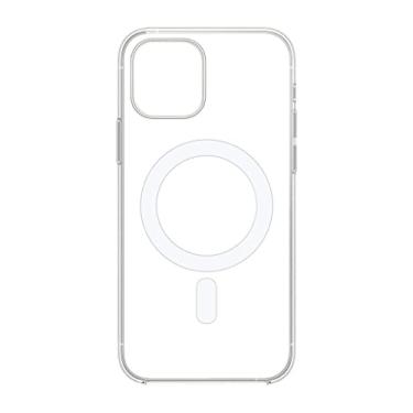 Imagem de Capinha capa para iPhone 12 Mini Silicone com imã Case Imã Silicone, Transparente