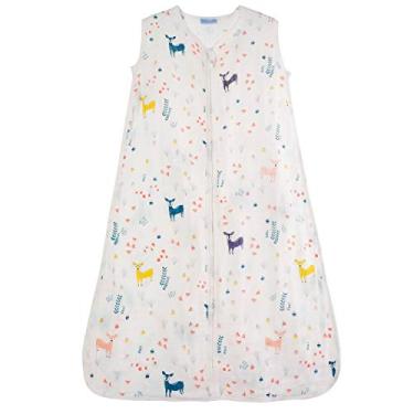 Imagem de Saco de dormir para bebê de musselina 100% algodão da 1st Laugh, para meninos e meninas, Deer, Medium
