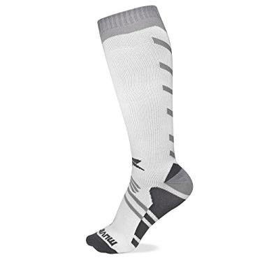 Imagem de Meia Cano Longo de Compressão Arrow Muvin - Branco - 40 a 43