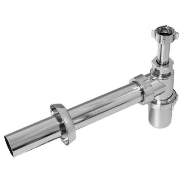 Imagem de Sifão copo de plástico ABS 1.1/2" x 40mm SC5 cromado Astra Astra