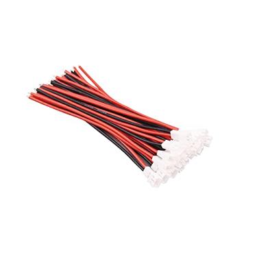 Imagem de BDHI 20 peças JST-PH 2.0 micro conector elétrico fêmea com fio de silicone 22awg 10 cm (B185-20)