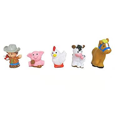 Imagem de Fisher-Price Little People Animal Friends Farm Figures - Farmer, Pig, Chicken, Cow, and Horse