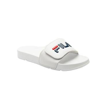 Imagem de Chinelo Slide Fila Drifter Vlc Feminino - Branco E Marinho