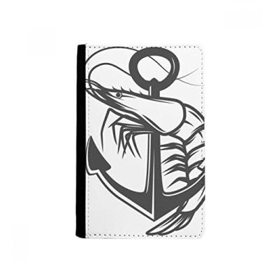 Imagem de Porta-passaporte com estampa de camarão mundial para organização marinha, bolsa para cartão, Multicolorido.