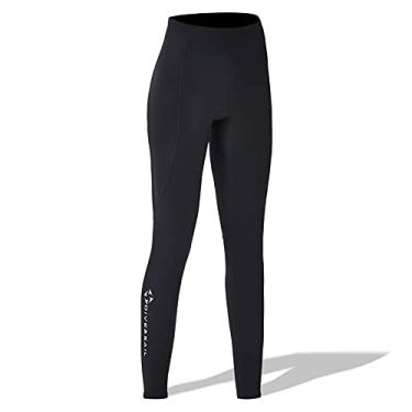 Imagem de Qudai Calças de mergulho de neoprene de 2 mm masculino feminino