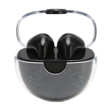 Imagem de Fones de ouvido Bluetooth, multifuncionais, fones de ouvido Bluetooth de baixa latência, alto-falante de 0,39 polegadas, chamadas claras para uso diário esportivo Preto