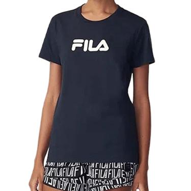 Imagem de Camiseta Feminina Fila mc Letter Mid Preto - F12L297