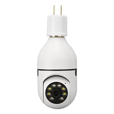 Imagem de Câmera de Lâmpada, Câmera de Segurança Doméstica Plug-in, Câmera de Vigilância WiFi sem Fio, Câmera Dome 1080P HD com Controle de Aplicativo, Visão Noturna, Detecção de Movimento(US)