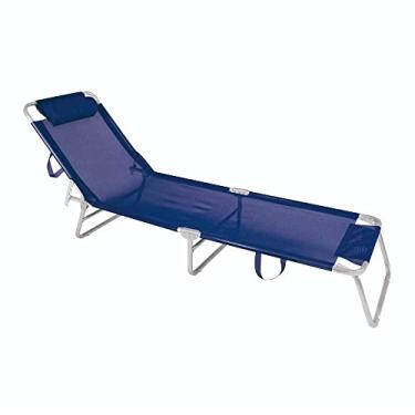Imagem de Cadeira Espreguiçadeira Alumínio Mor Azul Marinho Mor