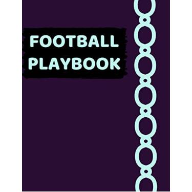 Imagem de Football Playbook: 100 Page Football Coach Notebook with Field Diagrams for Drawing Up Plays, Size 8.5 x 11 inch (21.59 x 27.94 cm), Creating Drills, and Scouting