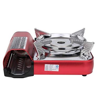 Imagem de fogão de cassete,Fogão de acampamento portátil, fogão de aço inoxidável integrado, fogão de butano, queimador de forno magnético, ferramentas de cozinha para caminhada e piquenique de mochila ao ar l