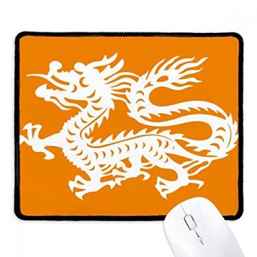 Imagem de Mousepad Year of Dragon Animal do Zodíaco da China Borda costurada Tapete de borracha para jogos