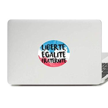 Imagem de Adesivo de notebook Liberte Egalite Fraternite Bandeira da França Emblema Vinil Gráfico Laptop Adesivo Notebook